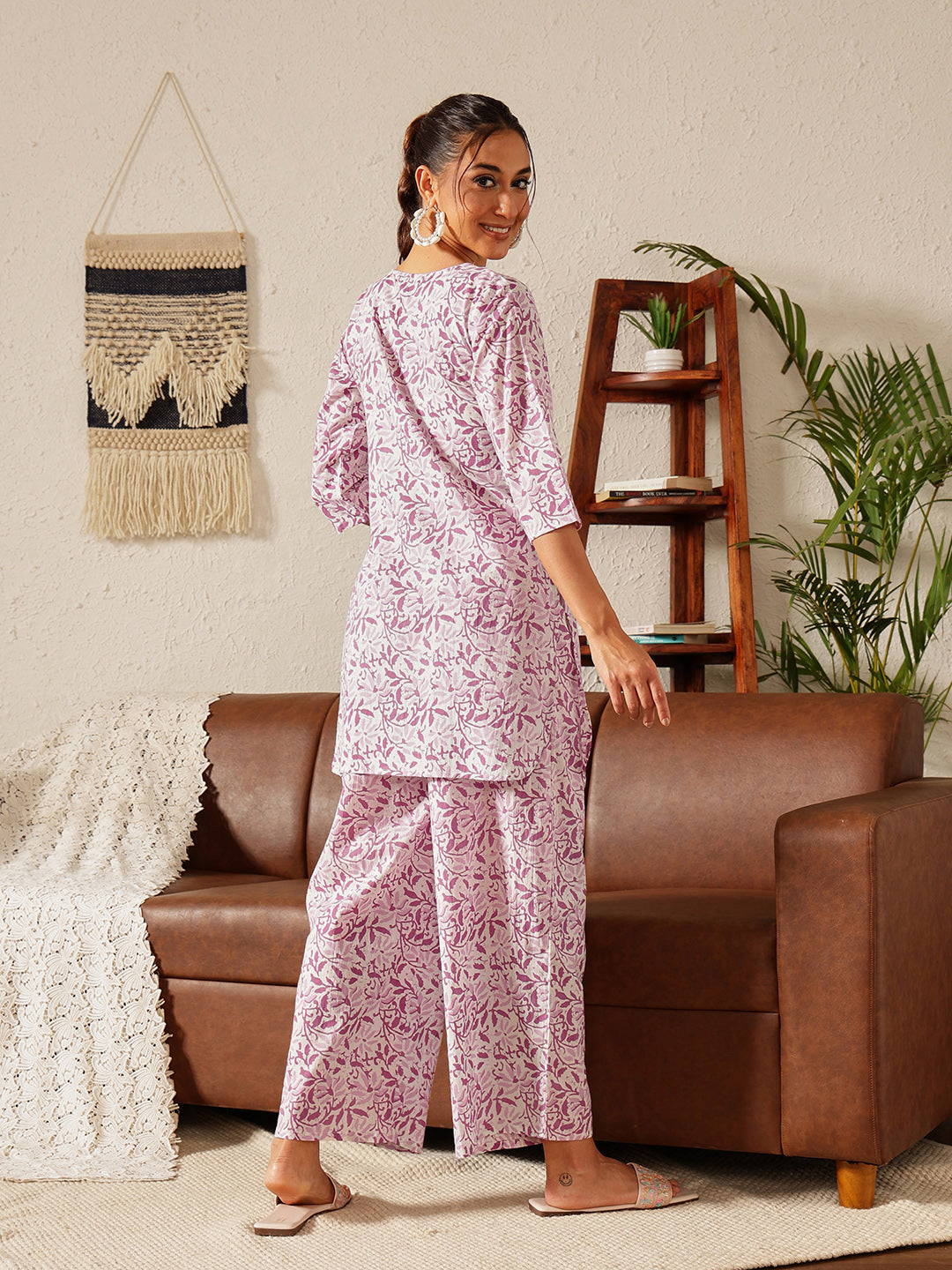 Nature's Weave Co-ord Set: Gulabi Charm