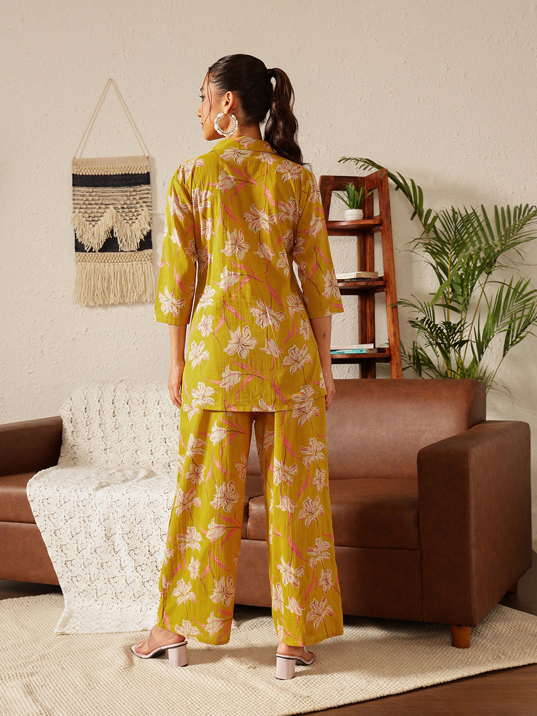 Abstract Petals Co-ord Set: Marigold