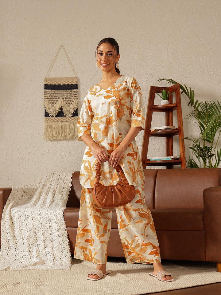 Nature's Weave Co-ord Set: Tangerine